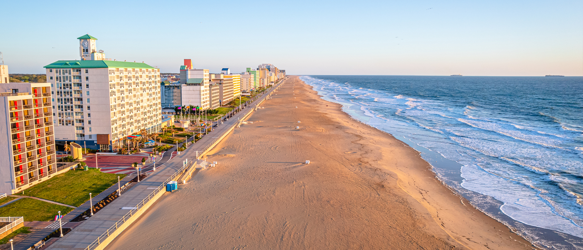 Sandbridge Beach aerial view