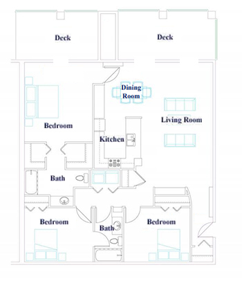C1115N floor 1 plan