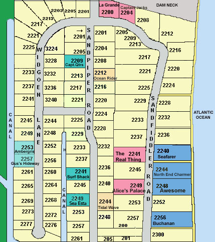 Sanbridge Beach Map