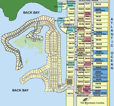 Sanbridge Beach Map